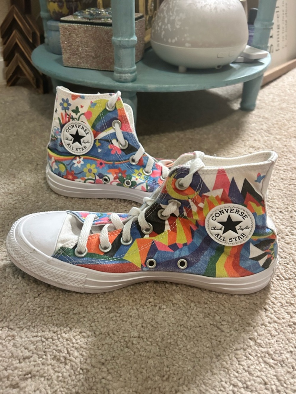 Converse Chuck Taylor All Star High 'Pride 2021' multicolor graphic print M4 W6